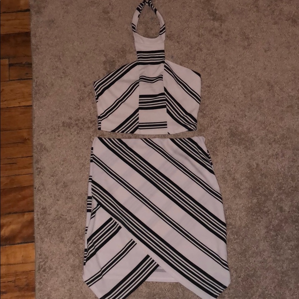 Two-piece halter outfit